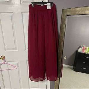 High Waist Flowy Pants